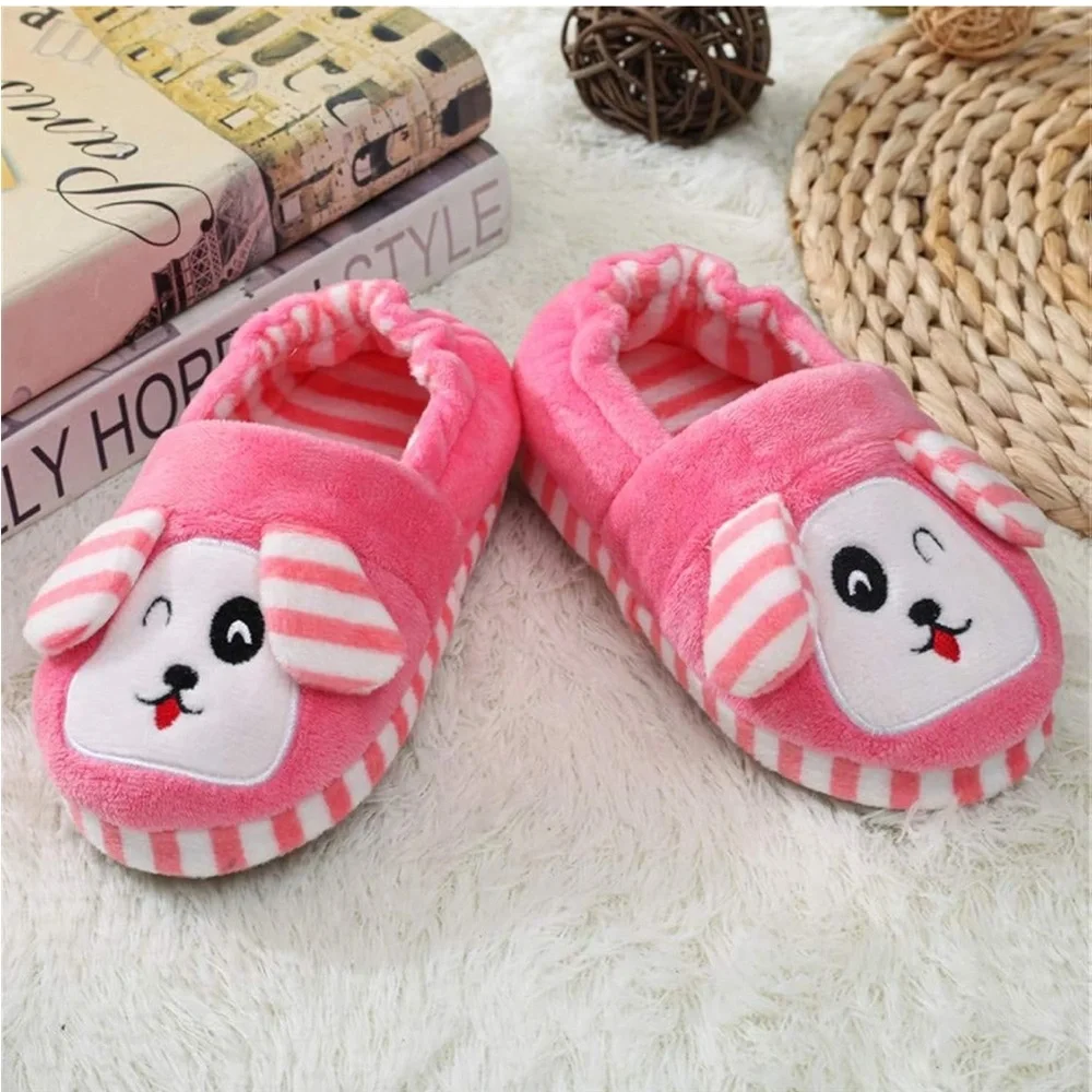 Baby Girls' House Slippers with Non-Slip Rubber:size‎ 11-12